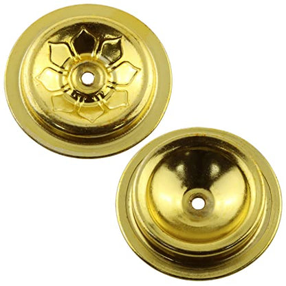 4pcs Metal Floating Candle Holders - Disc Holders, Lamp Stand, Wick Seat Accessories