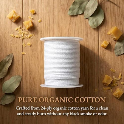 200 Feet Braided Candle Wick Spool 100% Cotton