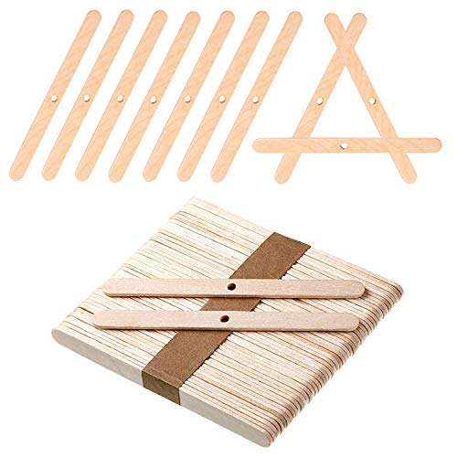 BEADNOVA Candle Wick Holders for Candle Making Wooden Wick Holder 50 pcs Centering Device Bar for DIY Making - color: 50pcs