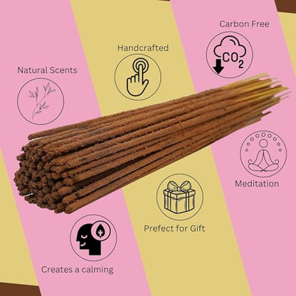 Bless-Organic-Dragons-Blood 100%-Natural-Handmade-Incense-Sticks - color: Dragons Blood, size: 80 Sticks (4.20 OZ/120 GM)