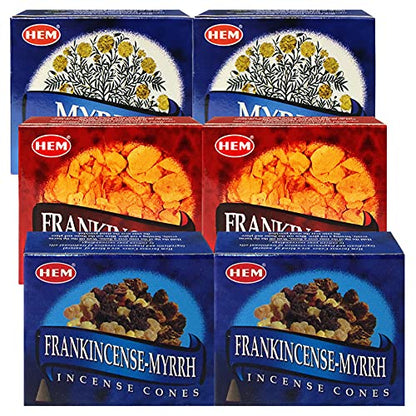 Incense Cones & Holder Bundle Variety Pack from Hem Trumiri Insense Inscents Insencents Insence - color: Blue