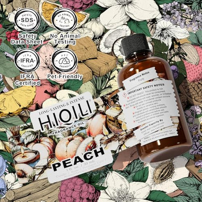HIQILI Peach Fragrance Oil for Home Diffuser, Body Spray - 1 Fl Oz - size: 1 Fl Oz (Pack of 1)