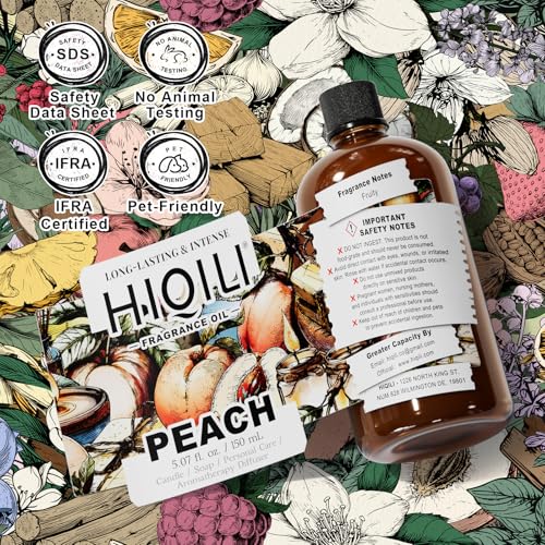 HIQILI Peach Fragrance Oil for Home Diffuser, Body Spray - 5.07 Fl Oz - size: 5.07 Fl Oz (Pack of 1)