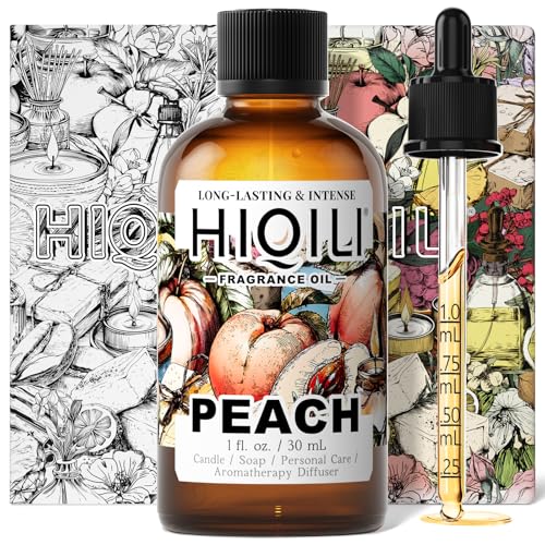 HIQILI Peach Fragrance Oil for Home Diffuser, Body Spray - 1 Fl Oz - size: 1 Fl Oz (Pack of 1)