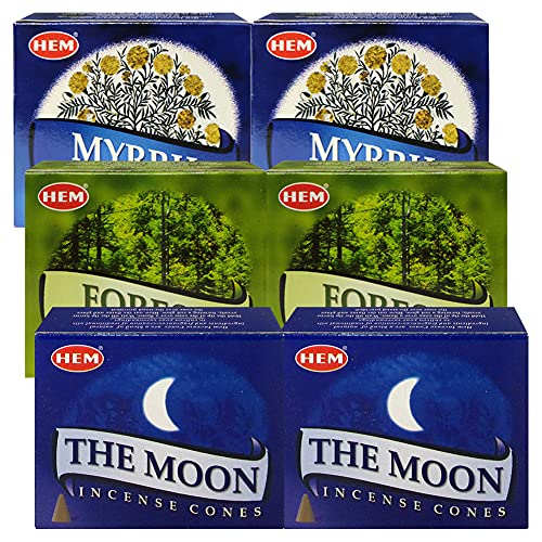 Forest The Moon Incense Cones & Holder Bundle Variety Pack from Hem Trumiri Insense Inscents Insencents Insence - color: Forest & the Moon
