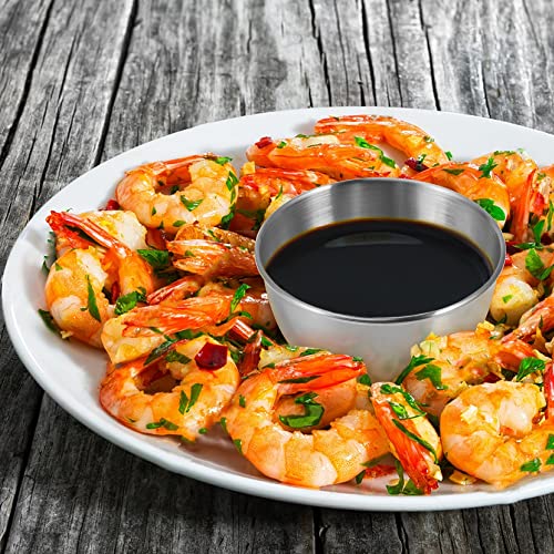 10 Pack 3.3inch Stainless Steel Sauce Dishes Mini Individual Saucers Bowl Round Seasoning Dishes Sushi Dipping Bowl Appetizer Plates, Sliver - color: Sliver x 10