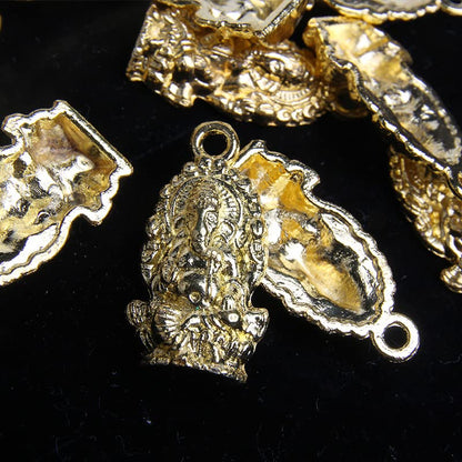 Wixine 60Pcs Ganesha Charms Ganesha Pendants Antiqued Silver Tone 14 x 27 mm Making DIY Handmade Accessories Craft