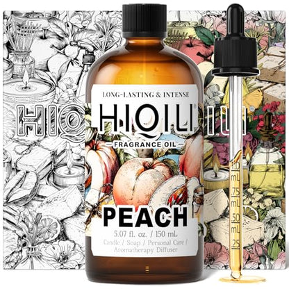 HIQILI Peach Fragrance Oil for Home Diffuser, Body Spray - 5.07 Fl Oz - size: 5.07 Fl Oz (Pack of 1)