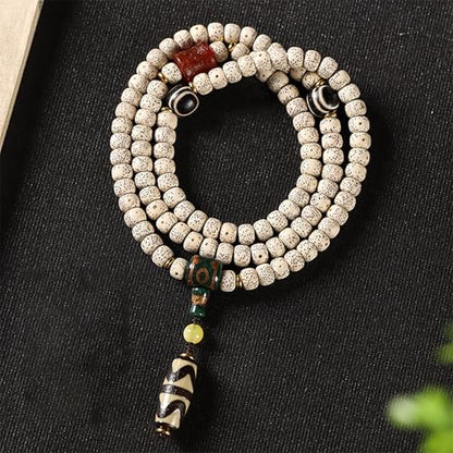 8mm 108 Mala Beads Bracelet for Men Natural Wooden/Bodhi Bead Necklace as Buddhist Meditation Prayer Beads - style: Bodhi Beads with Lucky Bear