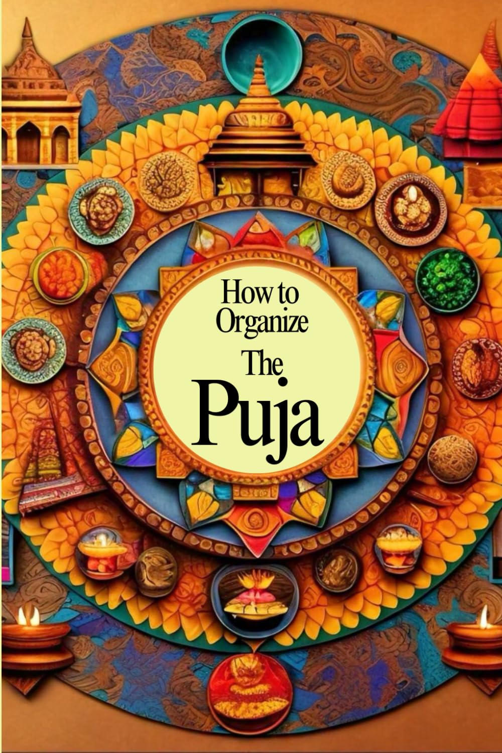How to Organize the Puja: Any Religious Planner and Worship Arrangement's notebook.
